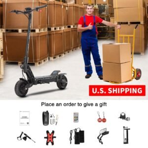 M YUME SCOOTER Hawk Dual Motor Electric Scooters for Adults 2400W 43MPH 43Miles Long Rang E-Scooter - Image 4