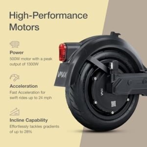Electric Scooter - VX2 PRO Swiss Engineered Electric Scooters for Adults - 1300W Peak Power 22, 28, 37-Mile Ranges, IPX6 Water Resistant Fast Electric Scooter - 24 Months Support - Image 4