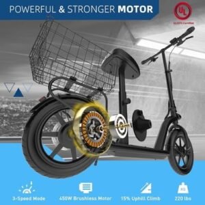 Hiboy MAX Pro Electric Scooter, 46.6 Mi Long Range, 22 MPH Power by 650W MAX Motor, 11'' Pneumatic Tires, Split Hub Design, Dual Suspension, 265lbs MAX Load, Commuting Electric Scooter for Adults - Image 3