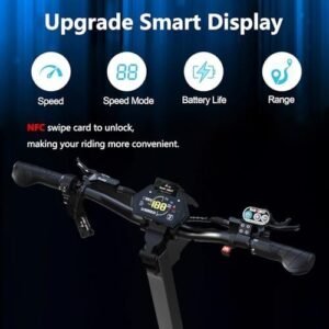 NANROBOT Electric Scooter Adults 50mph Dual Motor Electric Scooter with Suspension 80Miles Range Fast Sports Escooter Folding 10" Off Road Tires 330LBS Max Load Complies with UL2272 Certification - Image 5