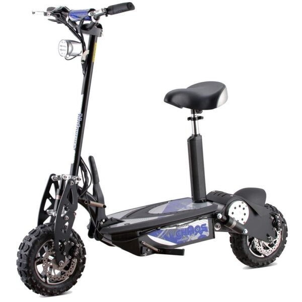 MotoTec Chaos 2000w 60v Lithium Electric Scooter Black - Image 1
