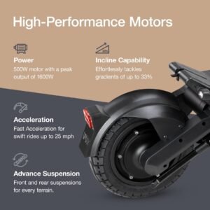 Vmax VX4 GT Electric Scooter for Adults, 1,600W, 62-Mile Range - Image 5