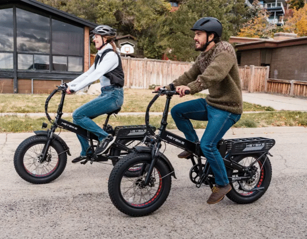 Heybike Fat Tire Mountain Electric Bike, 1200 W, 45 Miles, 1~3 Pedal Assist, Grey - Image 2